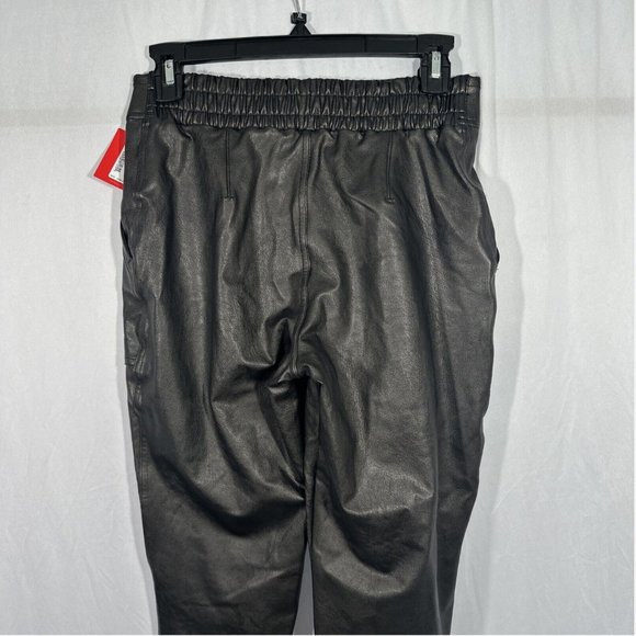NEW $148 Spanx [ Small ] Faux Leather Jogger‎ Pants in Black - Picture 12 of 15